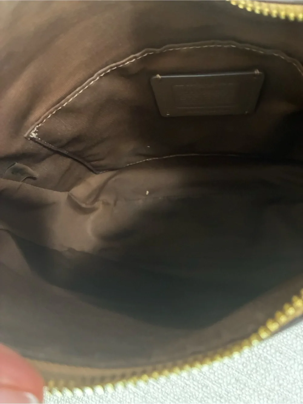 Coach EUC Ellie File Bag Pebbled Leather Crossbody Light Saddle N9G2278-C1648